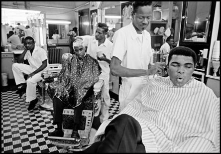 Thomas Hoepker, ‘Muhammad Ali in a barber shop, Chicago, Illinois’, 1966