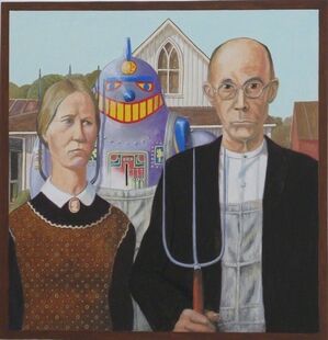 American Gothic 1930, After Grant Wood