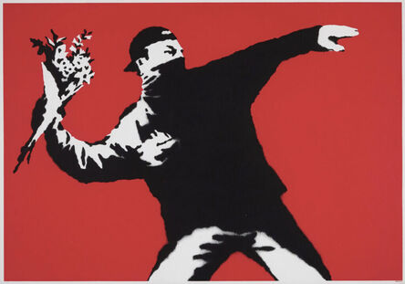 Banksy, ‘Love is in the Air’, 2003