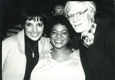 Andy Warhol, ‘Photograph of Andy Warhol with Liza Minnelli and Nell Carter’, ca. 1979