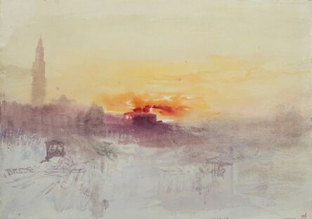 J. M. W. Turner, ‘Venice at Sunrise from the Hotel Europa, with the Campanile of San Marco’, 1840
