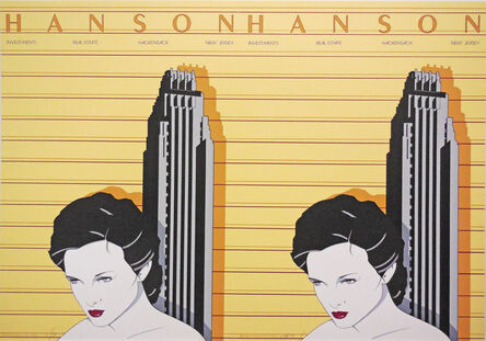 Patrick Nagel, ‘Hanson Investments-Real Estate - Rare Double Print Edition’, 1980