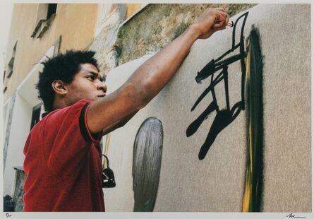 Lee Jaffe, ‘Untitled (Jean-Michel Basquiat, working 1)’, 1983