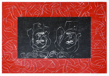 Georg Baselitz, ‘Red Sisters – Aman’, 1994-1995