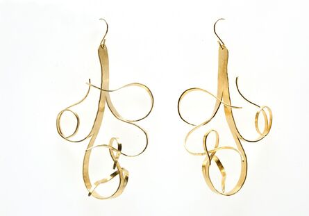Jacques Jarrige, ‘Gold Plated Earrings by Jacques Jarrige "Fiori"’, 2016