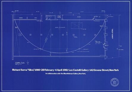 Richard Serra, ‘Slice: Plans for Future Leo Castelli’, 1981