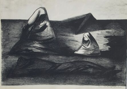 José Clemente Orozco, ‘Tres Figuras con Restos de Casa’, 1929