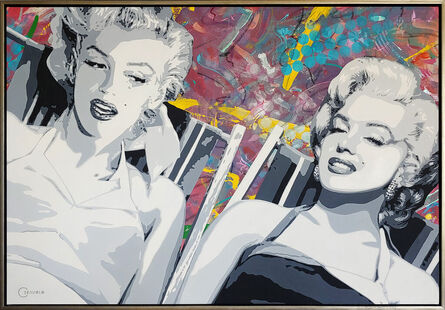 Ceravolo, ‘"The Fabulous Monroe Sisters" Oil & Acrylic on canvas 46x66 original painting’, 2020