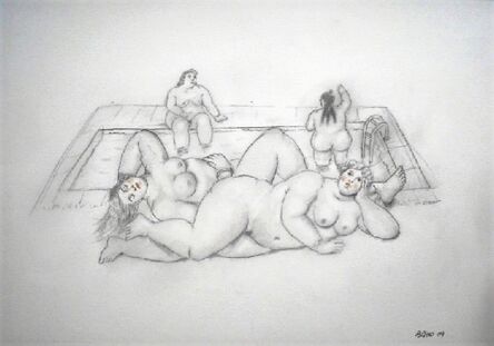 Fernando Botero, ‘The Pool’, 2009