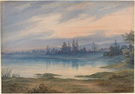 W. van Detta, ‘Landscape near Strasbourg Looking toward St. Gall’, 1879