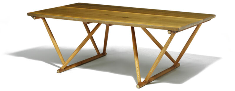 Mogens Lassen, ‘Egyptian Table’, ca. 1940, Design/Decorative Art, Elmwood, tulipwood, brass, Galerie Eric Philippe