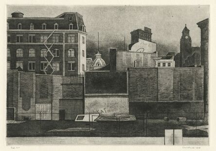 Armin Landeck, ‘12th Street Walls II’, 1978