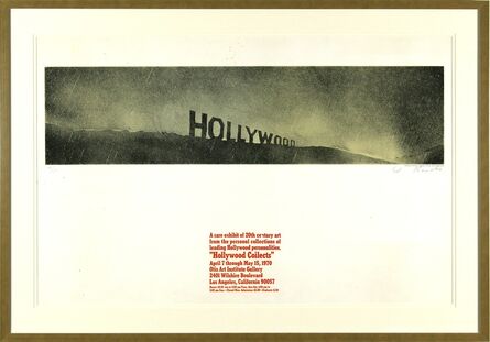 Ed Ruscha, ‘Hollywood in the Rain, Hollywood Collects’, 1970