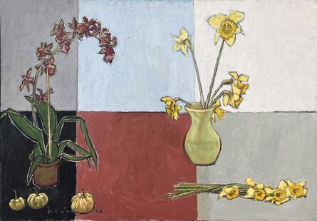 Joseph Plaskett, ‘Orchid, Daffodils and Small Pumpkins’, 2005