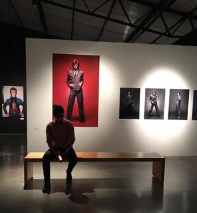 David Bowie by Mick Rock, installation view