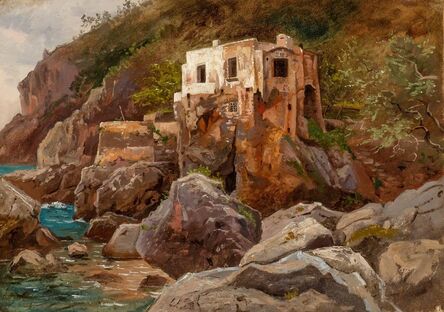 William Stanley Haseltine, ‘Coast, Bay of Naples, possibly Sorrento’, circa 1858