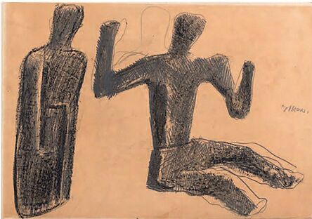 Mario Sironi, ‘Due figure’, prima metà anni '40