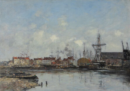 Eugène Boudin, ‘Dunkerque, le vieux bassin’, 1889