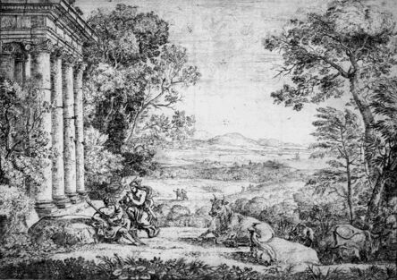 Claude Gellée, Le Lorrain, ‘Mercury and Argus (2nd state)’, 1662