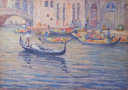 Anna Lee Stacey, ‘Venice Gondola Market’, 1905