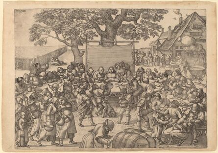 Peter van der Borcht, ‘The Large Rustic Wedding Feast’, 1560