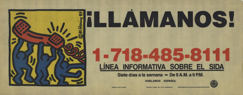 Keith Haring, ‘Call Us!’, 1989, Ephemera or Merchandise, Serigraph, ArtWise