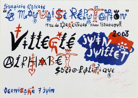 Jacques Villeglé, ‘Affiche de l’exposition’, 2003