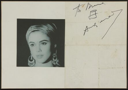 Andy Warhol, ‘Soup Can & signature on Max’s Kansas City poster’