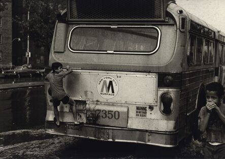Martha Cooper, ‘Riding on Back of Bus Known as Hitchhiking Buses’, 1978