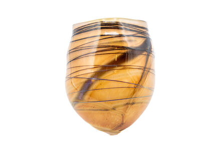Dale Chihuly, ‘Dale Chihuly 1978 Signed Early Era Hand Blown Glass Toffee Espresso Tabac Basket’, 1978