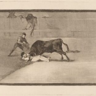 Francisco de Goya, ‘La desgraciada muerte de Pepe Illo en la plaza de Madrid (The Unlucky Death of Pepe Illo in the Ring at Madrid)’, in or before 1816