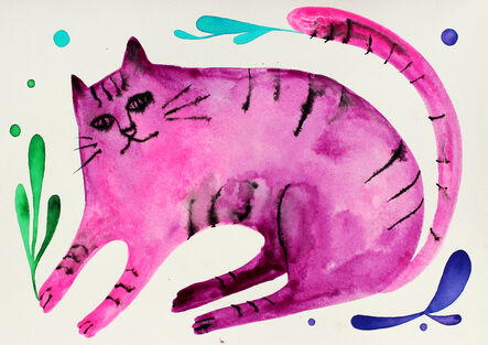 Masako Miki, ‘The Pink Cat that Lived a Million Lives (after Yoko Sano's book)’, 2021