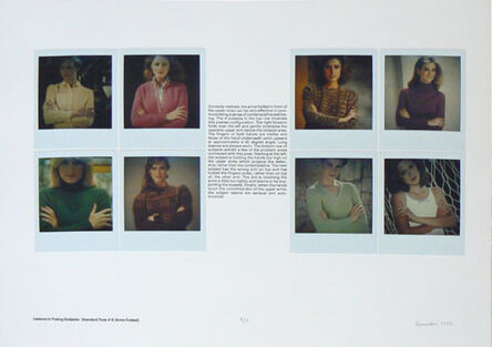 Robert Heinecken, ‘Lessons in Posing Subjects: Standard Pose # 6 (Arms Folded)’, 1982