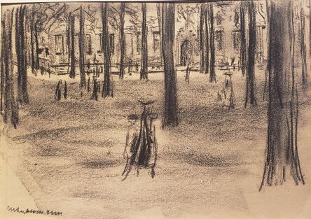 Max Liebermann, ‘Figures in a Berlin Park’, Late 19th Century