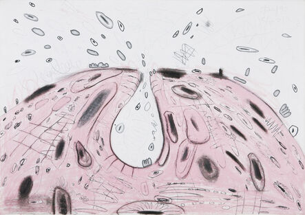 Carroll Dunham, ‘Pink Mound with Cavity’, 1993