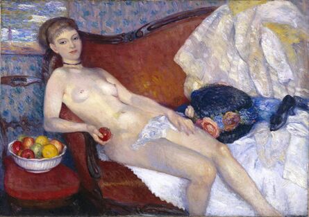 William James Glackens, ‘Girl with Apple’, 1909-1910