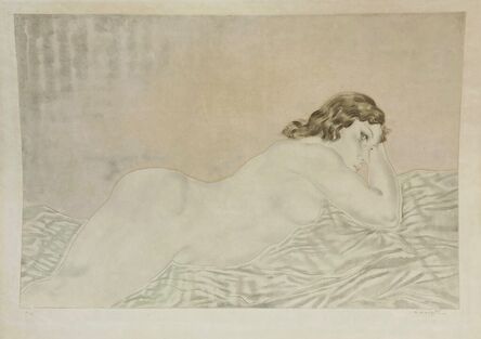 Léonard Tsugouharu Foujita 藤田 嗣治, ‘Femme brune allongée. 1’, 1930