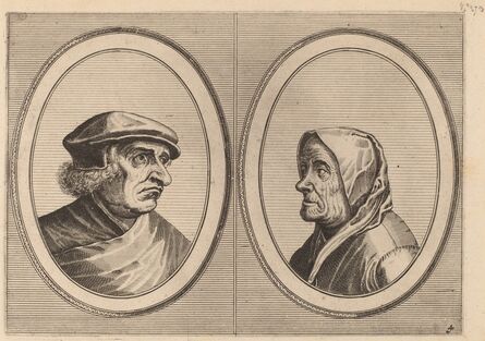 Johannes and Lucas van Doetechum after Pieter Bruegel the Elder, ‘"Joris Ysegrim" and "Quastighe Jopje"’, ca. 1564/1565