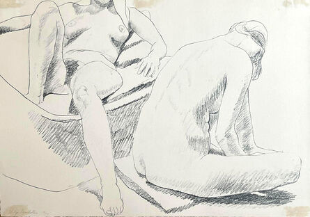 Philip Pearlstein, ‘Untitled nudes in bathtub’, ca. 1971