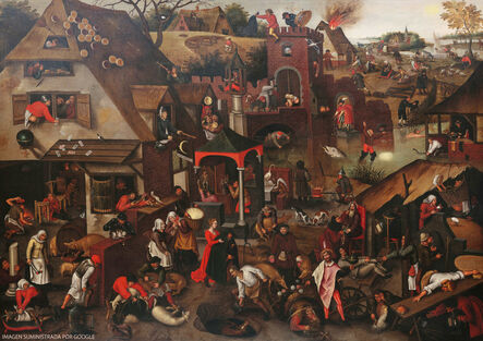 Pieter Bruegel the Younger, ‘The Flemish Proverbs’, 1610