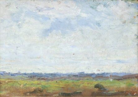 Arturo Tosi, ‘Prato verde con cielo nuvoloso’, early 1910s
