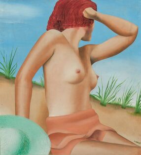 Félix Labisse, ‘Untitled (Nu Assis dans les Dunes)’