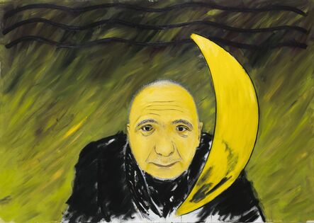 Yuri Leiderman, ‘A man with the moon (The portrait of A. Monastyrski)’, 2014