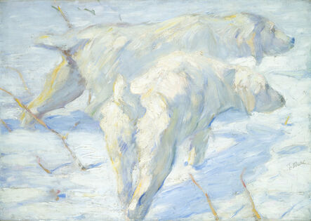 Franz Marc, ‘Siberian Dogs in the Snow’, 1909/1910