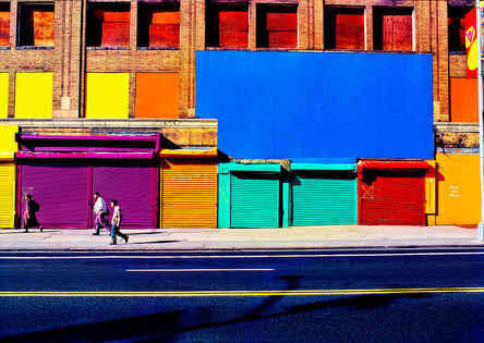 Mitchell Funk, ‘Colorful New York City Facade with Blue, Yellow and Red Squares like Mondrian’, 1995