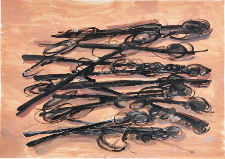 Phyllida Barlow, ‘untitled: paintsticks’, 2011