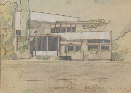 Rudolph Schindler, ‘Medical Building, San Vicente Front (119 N. San Vincente Blvd), Beverly Hills, CA’, 1945