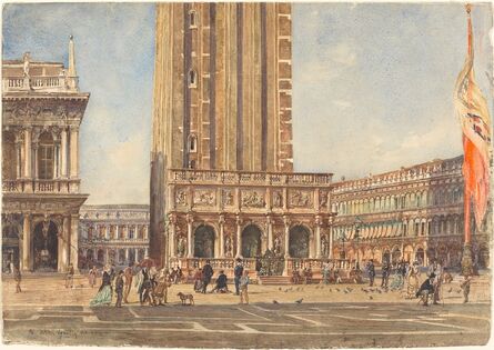 Rudolf von Alt, ‘The Piazza San Marco’, 1874