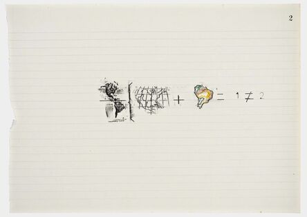 Anna Bella Geiger, ‘Equations No 2’, 1978