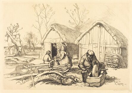 Auguste Lepère, ‘The House of the Woodcutter, Vendee (La maison du bucheron, Vendee)’, 1915
